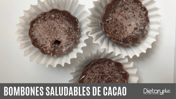 Bombones de cacao saludables de cacao